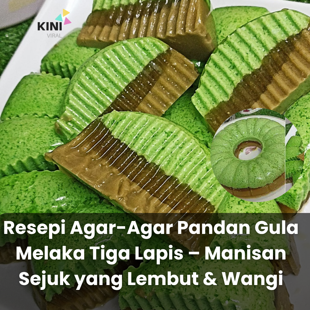 Agar-Agar Pandan Gula Melaka