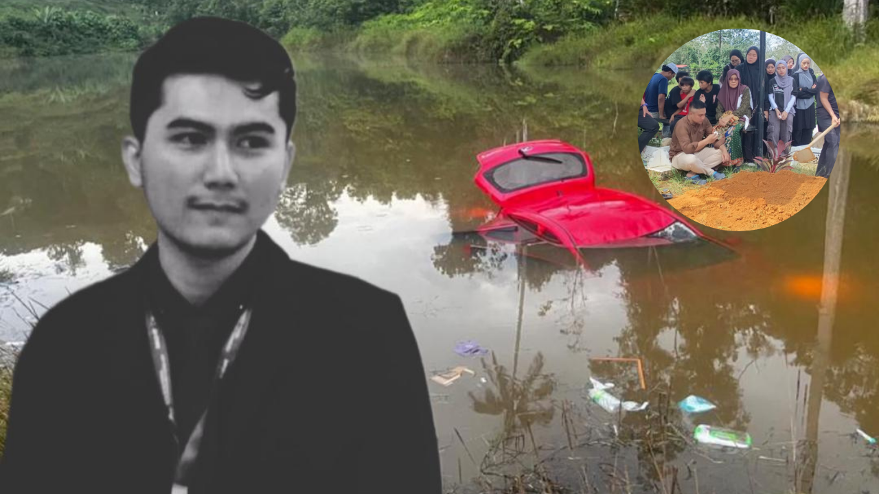 Pelajar PhD UMK Maut Kereta Terbabas Dalam Tasik