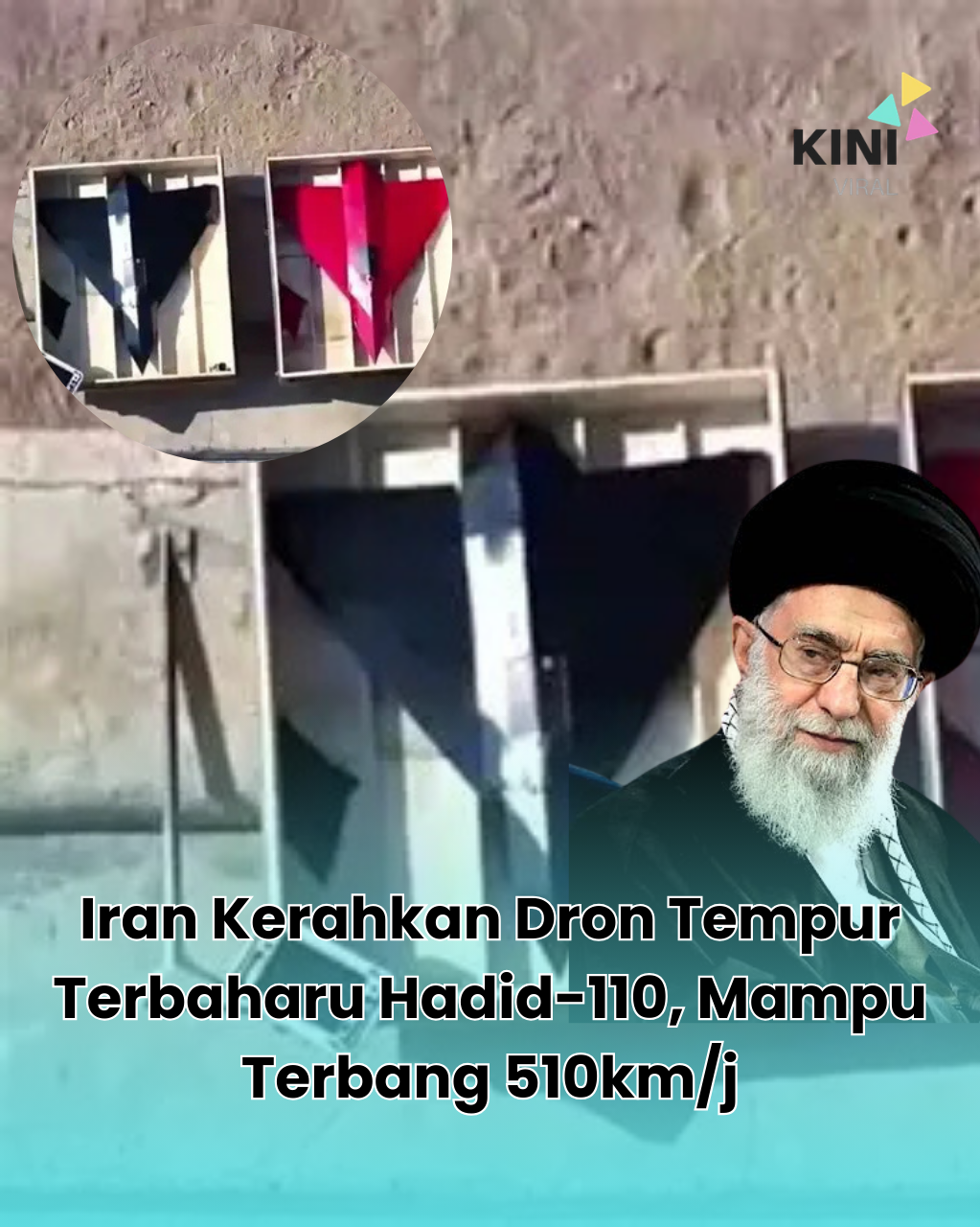 Iran Kerahkan Dron Tempur Baharu Hadid-110, Mampu Terbang 510km/j Iran dilaporkan mengerahkan dron tempur terbaharunya, Hadid-110, susulan konflik ketenteraan yang tercetus baru-baru ini. Dron ini dikatakan lebih canggih berbanding Shahed-136 dan mampu mencapai kelajuan sehingga 510 km/j hasil penggunaan enjin turbojet. Dengan reka bentuk sayap segi tiga (delta wing), dron tersebut dipercayai lebih stabil ketika terbang laju serta lebih sukar dikesan radar pertahanan udara. Menurut penganalisis ketenteraan, Hadid-110 direka khusus untuk menembusi sistem pertahanan udara moden dan sesuai digunakan bagi serangan pantas jarak sederhana. Walaupun hanya mampu berada di udara sekitar satu jam, teknologi ini dilihat sebagai sebahagian daripada usaha Iran memperkukuh keupayaan dron dalam peperangan moden. 👉 Pada pendapat anda, adakah teknologi dron seperti ini bakal mengubah sepenuhnya cara peperangan masa depan? 💬