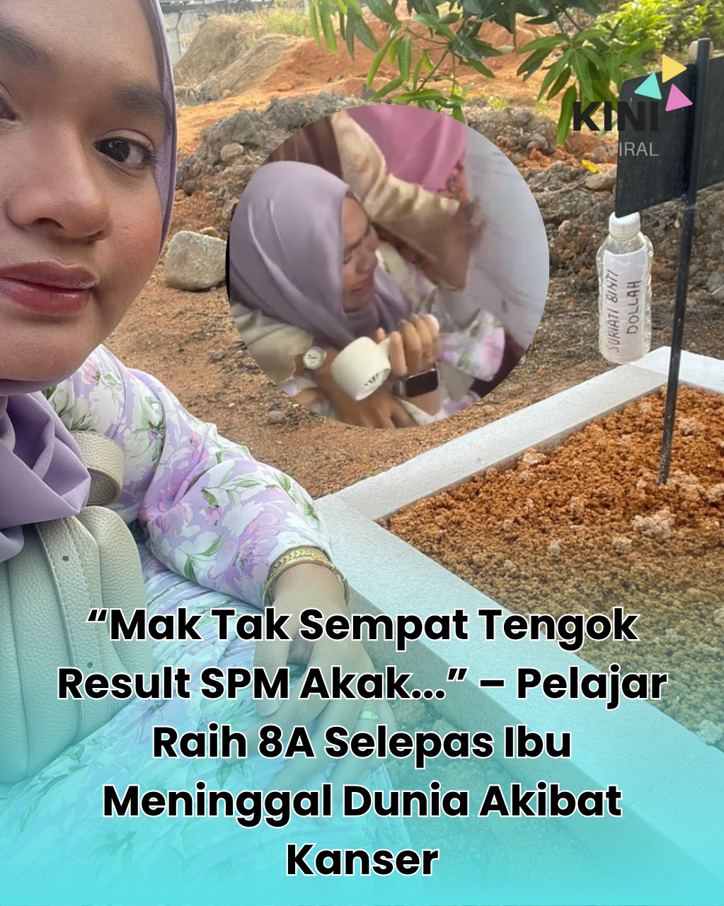 “Mak Tak Sempat Tengok Result SPM Akak...” – Pelajar Raih 8A Selepas Ibu Meninggal Dunia Akibat Kanser